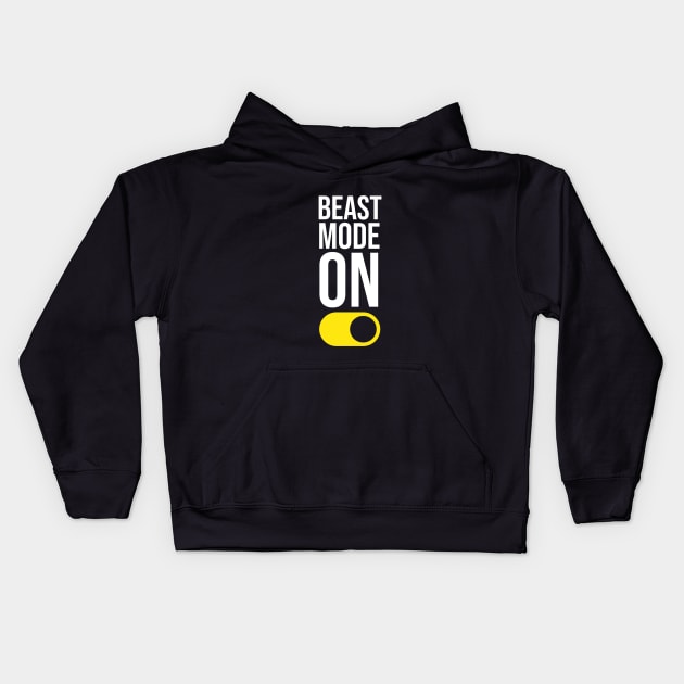 Beast Mode ON Kids Hoodie by Printnation